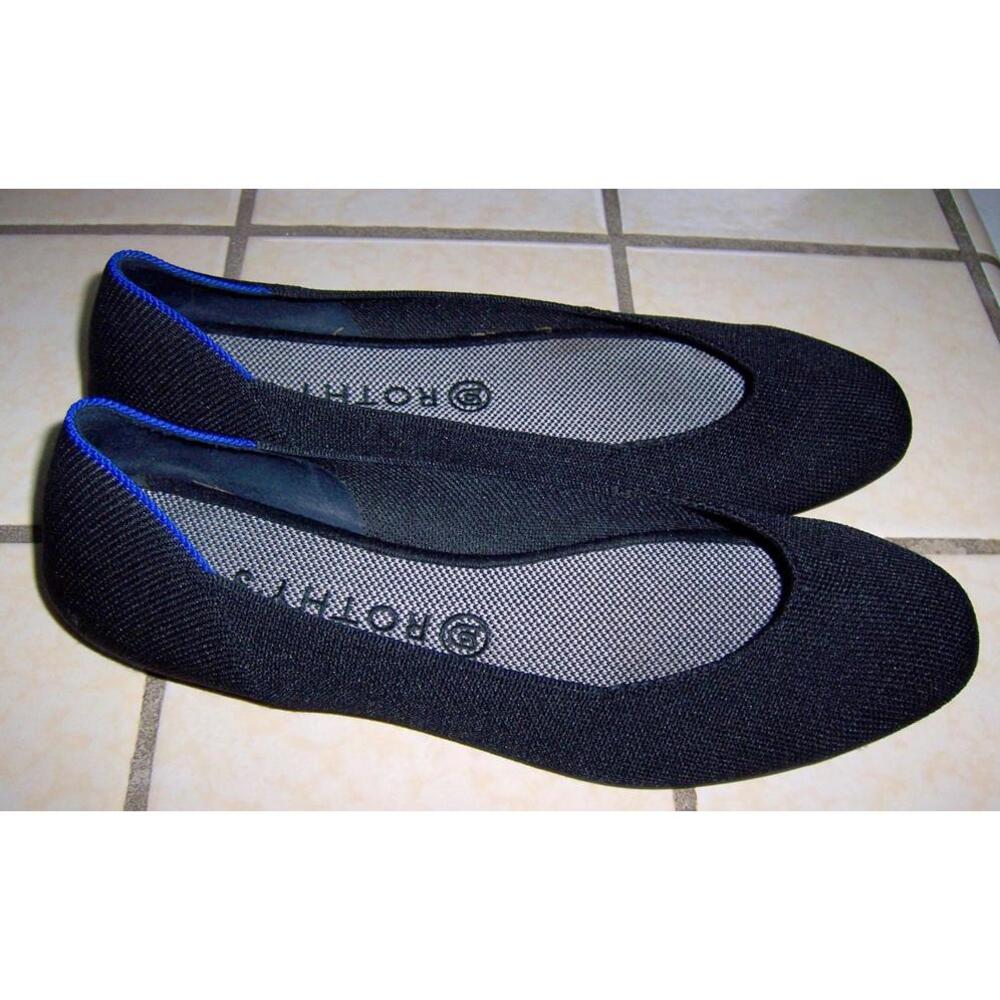 Rothy's The Square Flat In Basic Black - Women's … - image 2